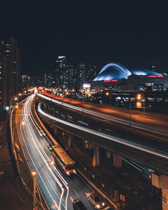 Light Trails Photo by Jonathan Adediji