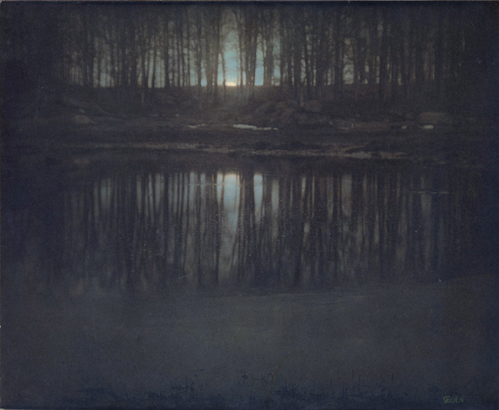 The Pond - Moonlight Photograph by Edvard Steichen - 1904