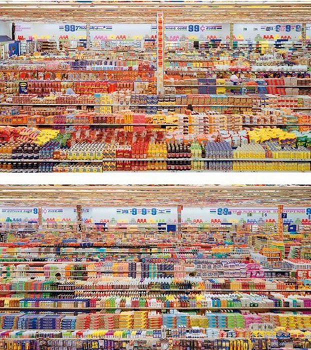 99 Cent II Diptychon by Andreas Gursky - 2001
