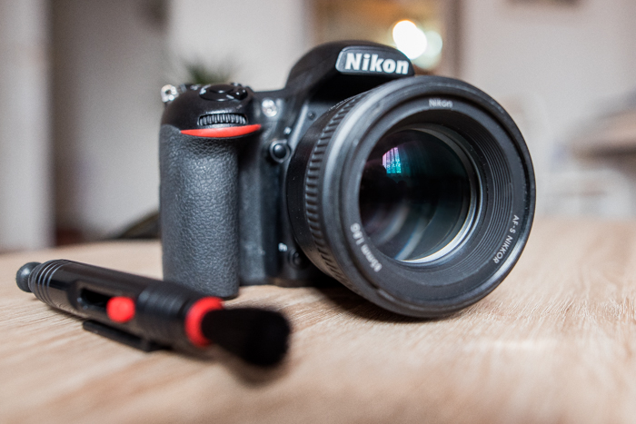 Un obiectiv DSLR Nikon curat