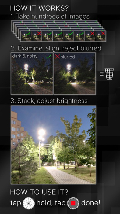 app câmera noturna estabilizada para iphone
