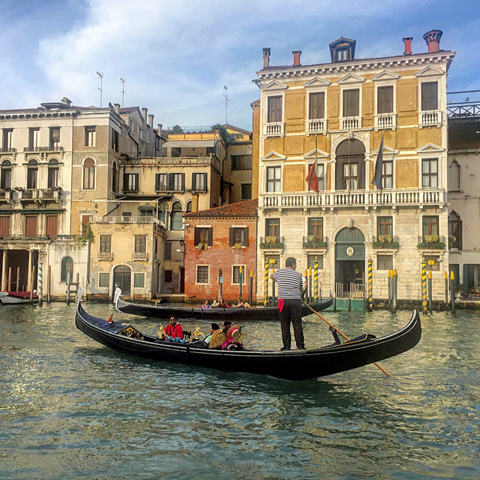 Uma gôndola em Veneza