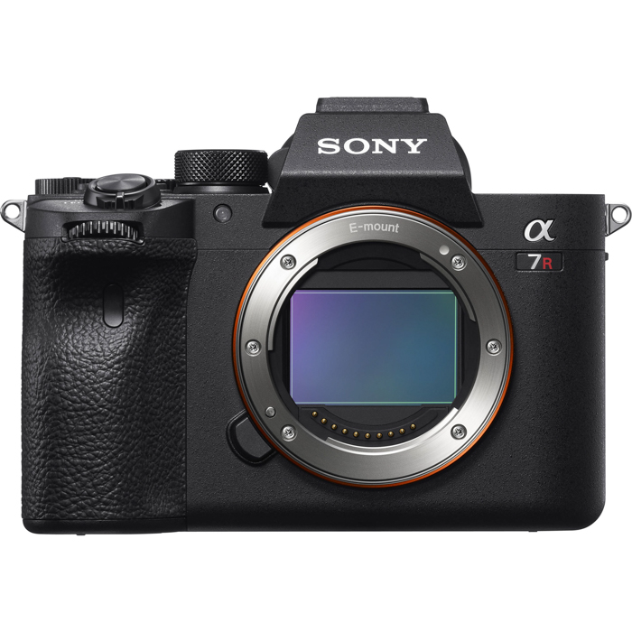 Uma imagem do corpo de uma câmera full-frame Sony A7R IV