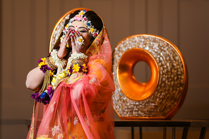 Noiva em um casamento indiano