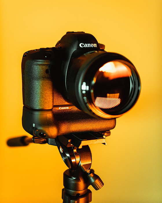 Imagem de uma câmera Canon DSLR