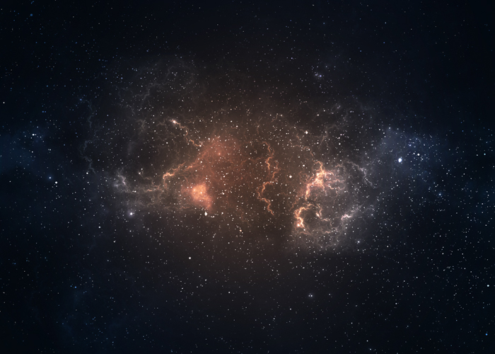 Imagem do céu profundo do universo no céu noturno e nas estrelas.