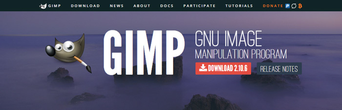 Imagem do site do GIMP
